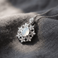 Celestial Zirconia Moonstone Necklace