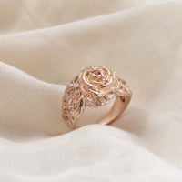 Majestic Flower Gold Ring