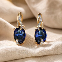 Regal Midnight Drop Earrings