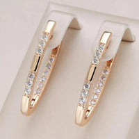 Timeless Earrings With Zirconia Accents