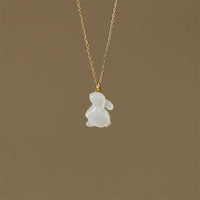 Artistic Rabbit Pendant Necklace