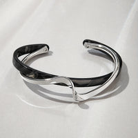 Minimalist Wave Shape Cuff Bracelet