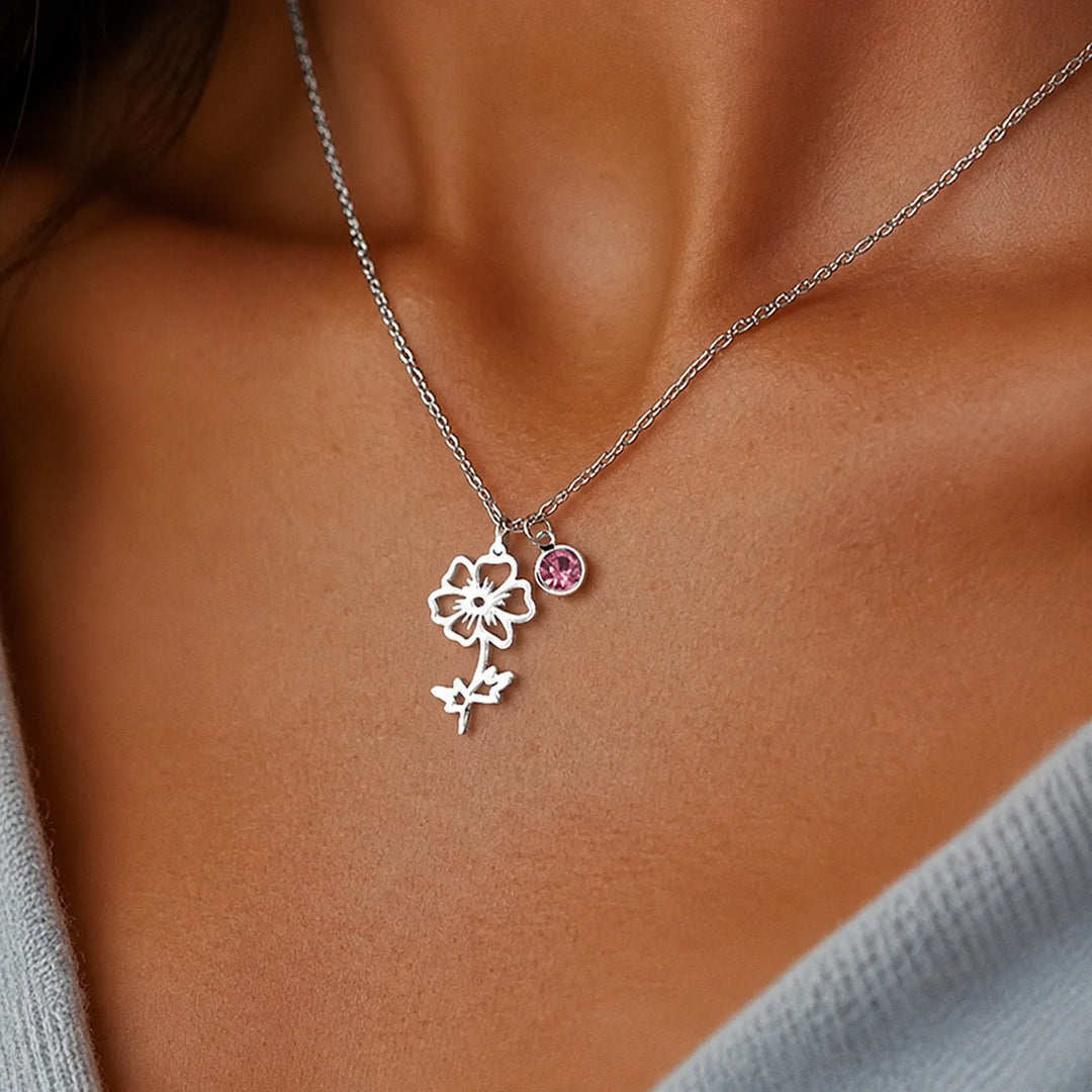Personalised Botanical Pendant Necklace