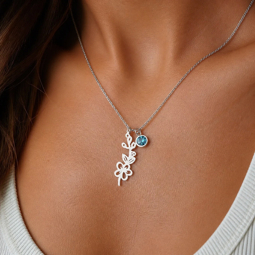 Personalised Botanical Pendant Necklace
